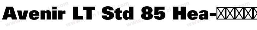 Avenir LT Std 85 Hea字体转换